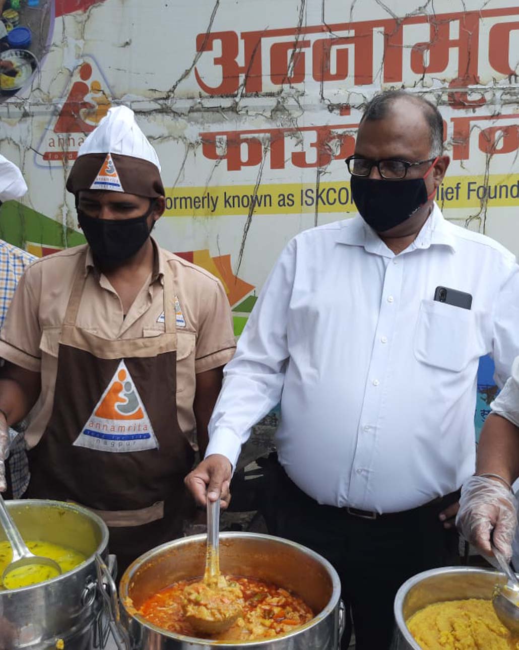 Community kitchen preparing meals